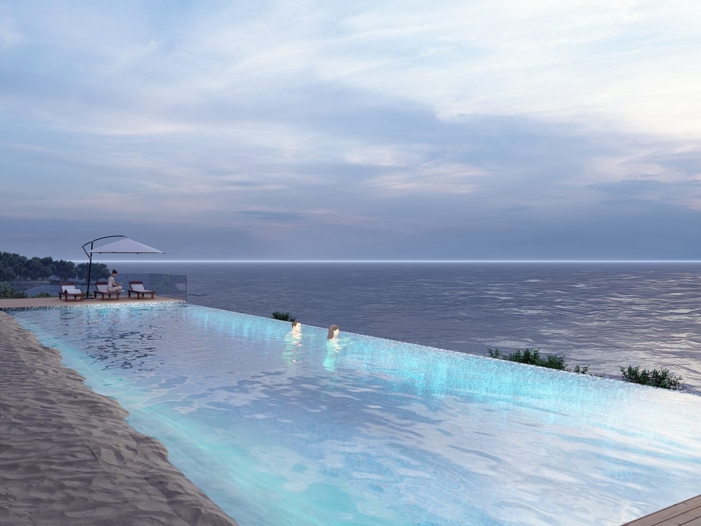 vivid residences point blanche sint maarten infinity pool ocean view