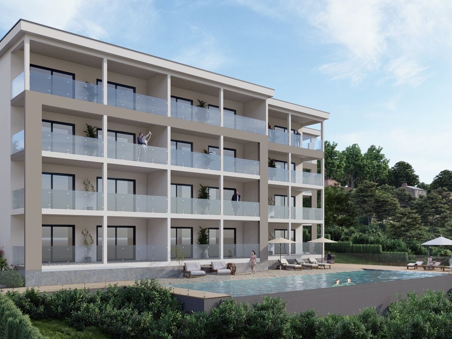 vivid residences point blanche sint maarten shared pool