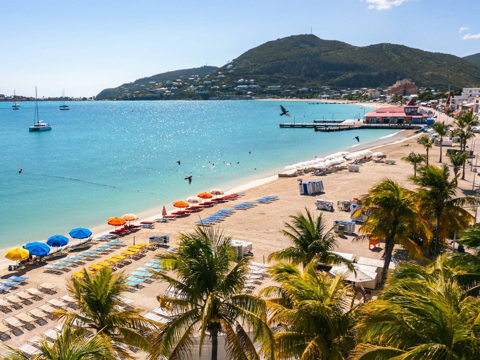 boardwalk great bay beach sxm aerial view radiance realty