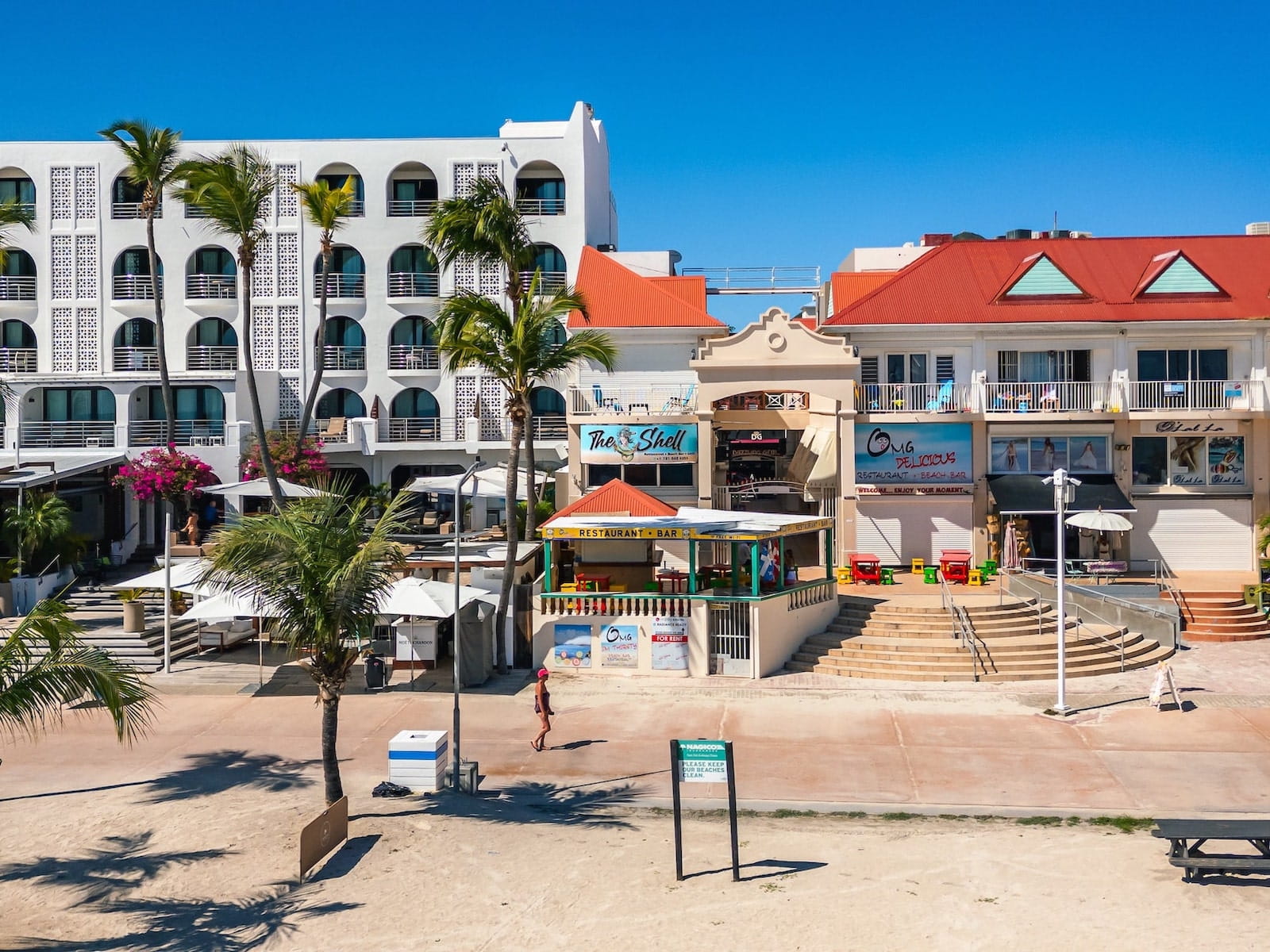 boardwalk sxm aerial view radiance realty - home and retail complex for sale sxm