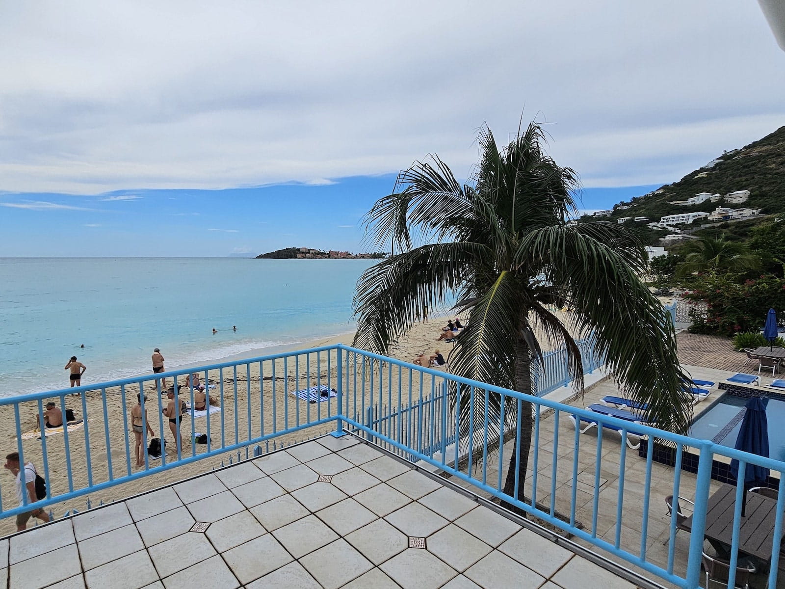 great bay villa front street sxm ocean view terrace