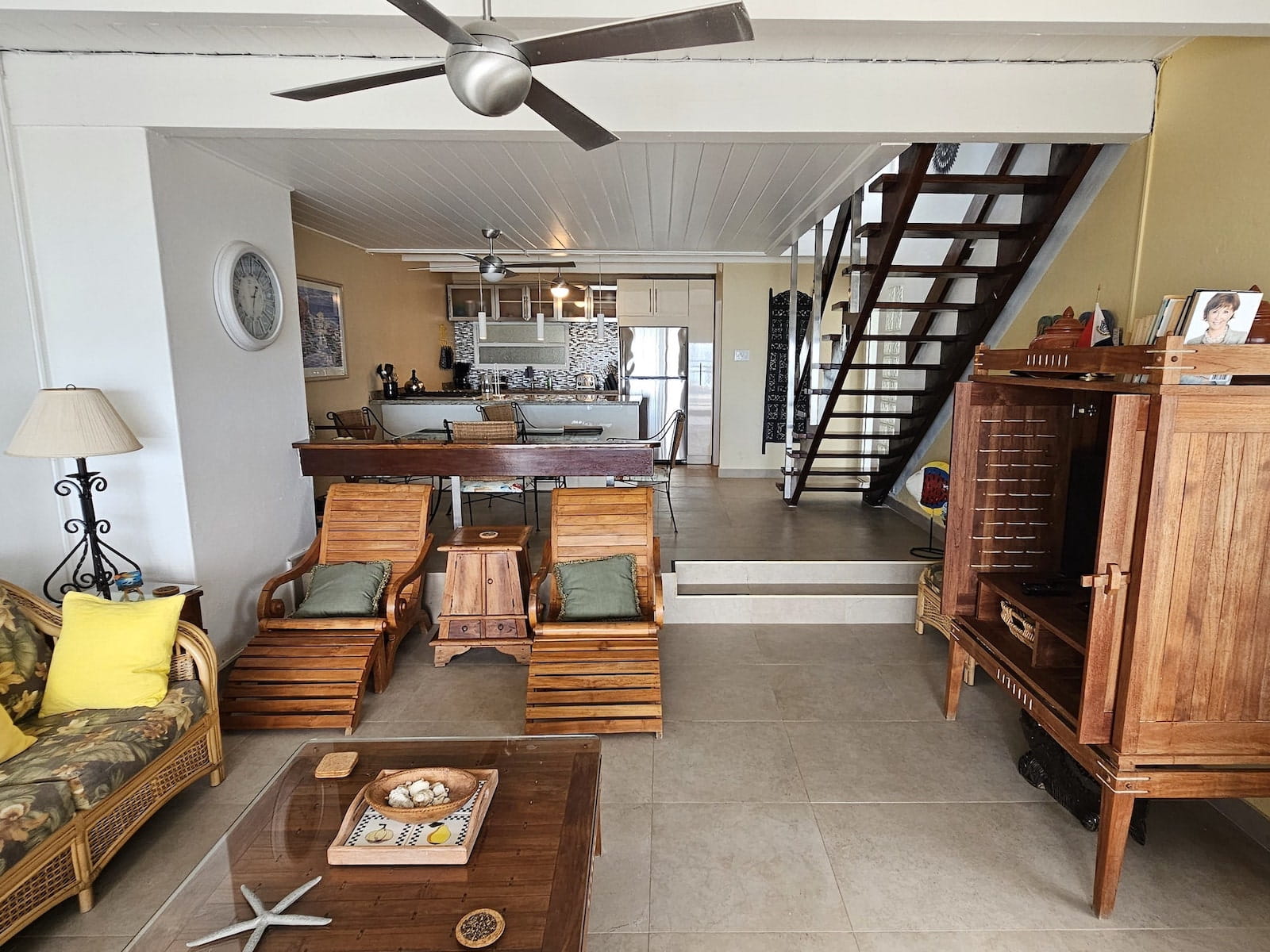 great bay villa sxm living room front street radiance realty