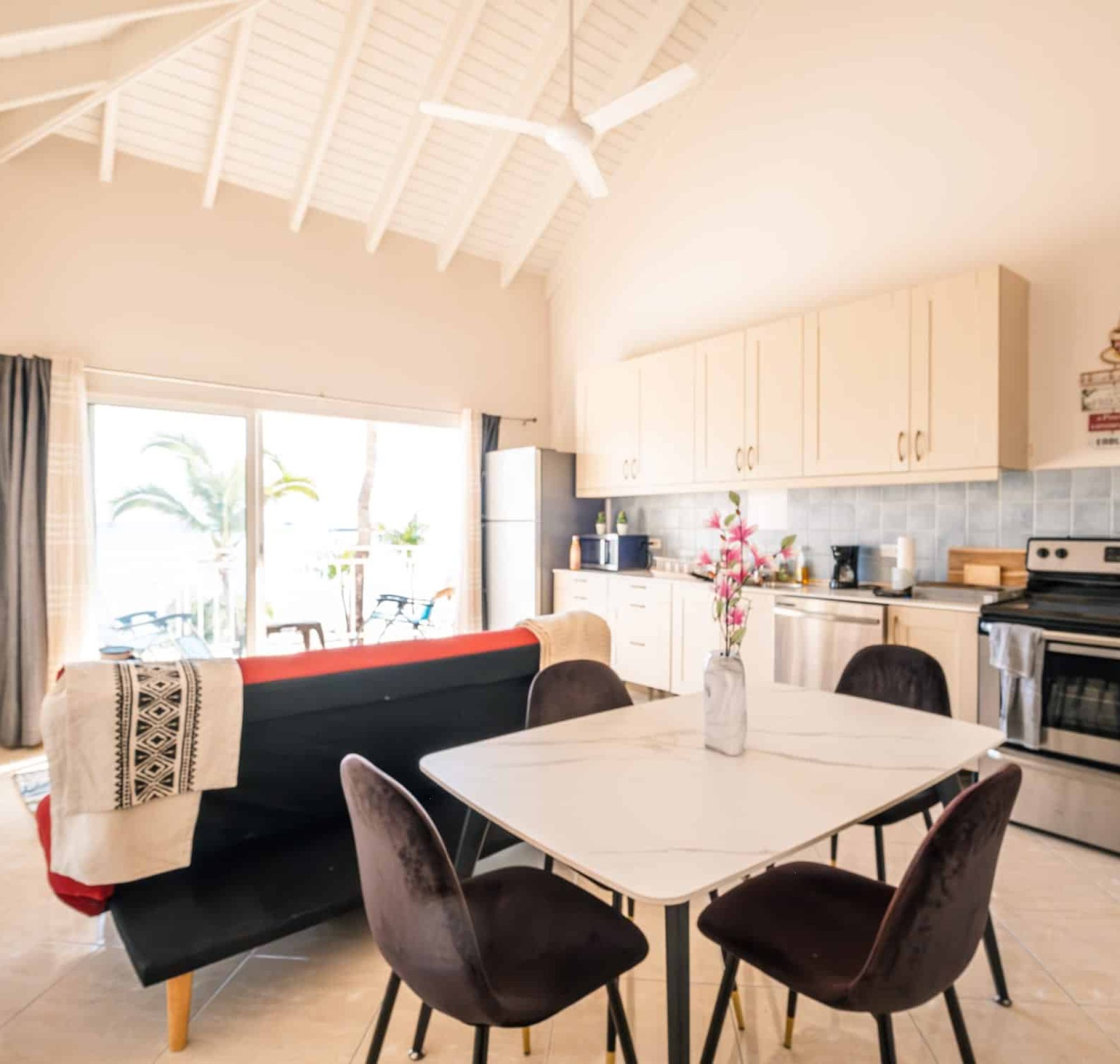 boardwalk apartment ocean view sxm radiance realty living room