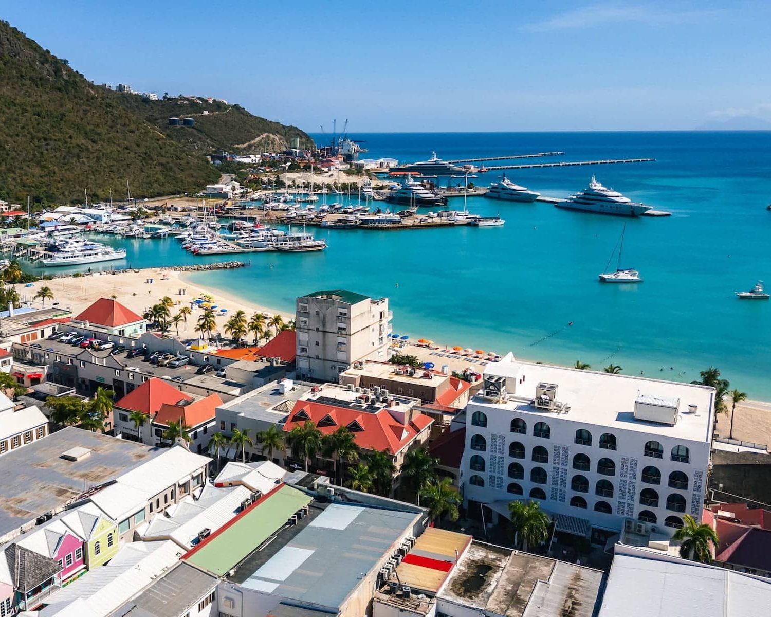 boardwalk great bay beach sxm aerial view radiance realty