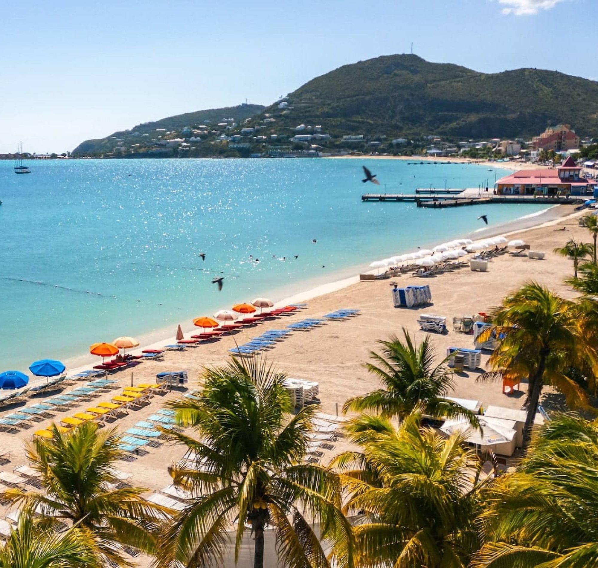 boardwalk great bay beach sxm aerial view radiance realty