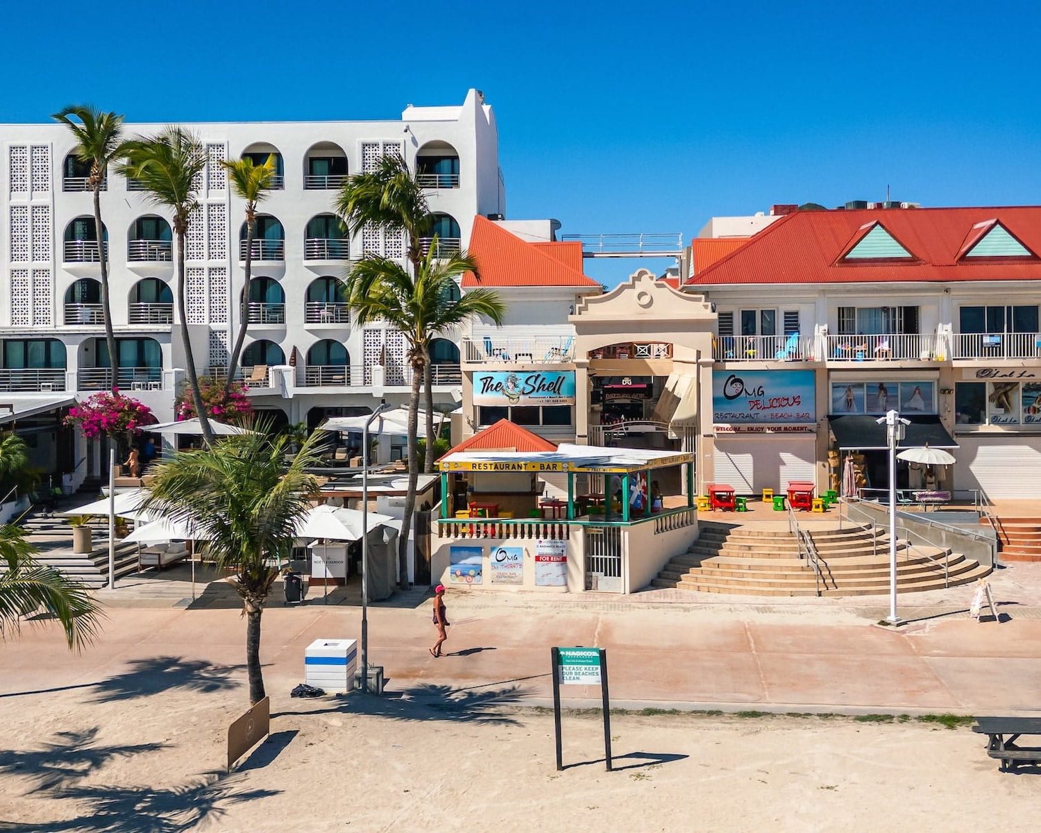boardwalk sxm aerial view radiance realty - home and retail complex for sale sxm