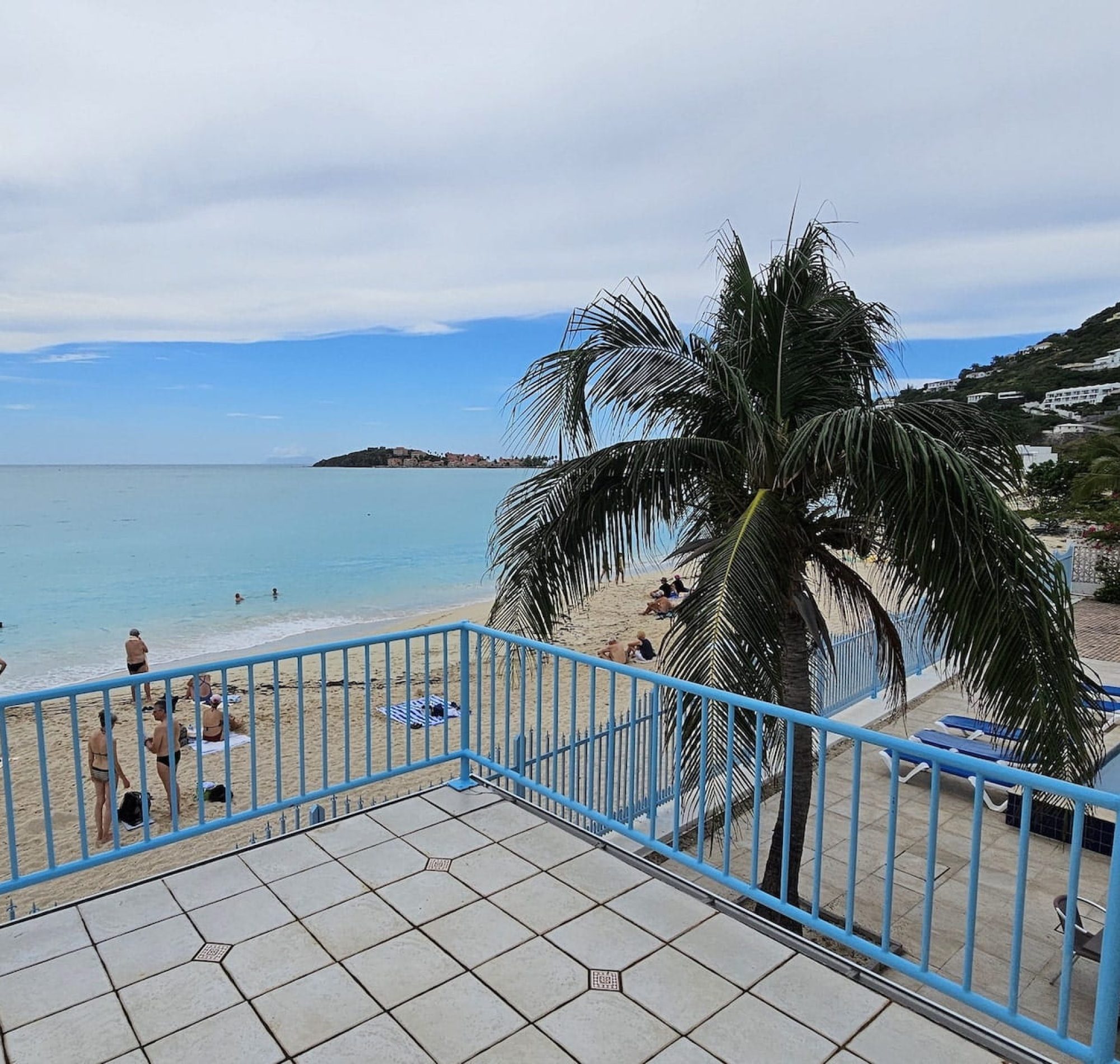 great bay villa front street sxm ocean view terrace