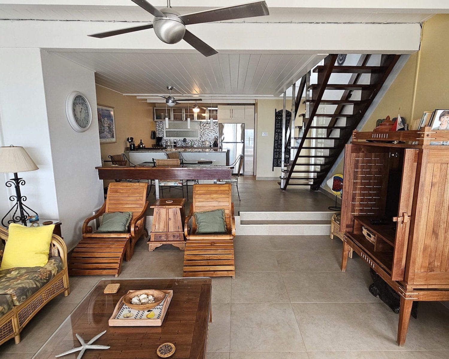 great bay villa sxm living room front street radiance realty