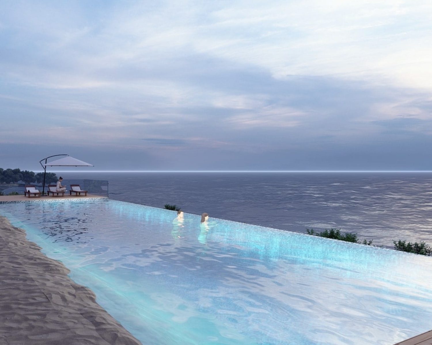 vivid residences point blanche sint maarten infinity pool ocean view