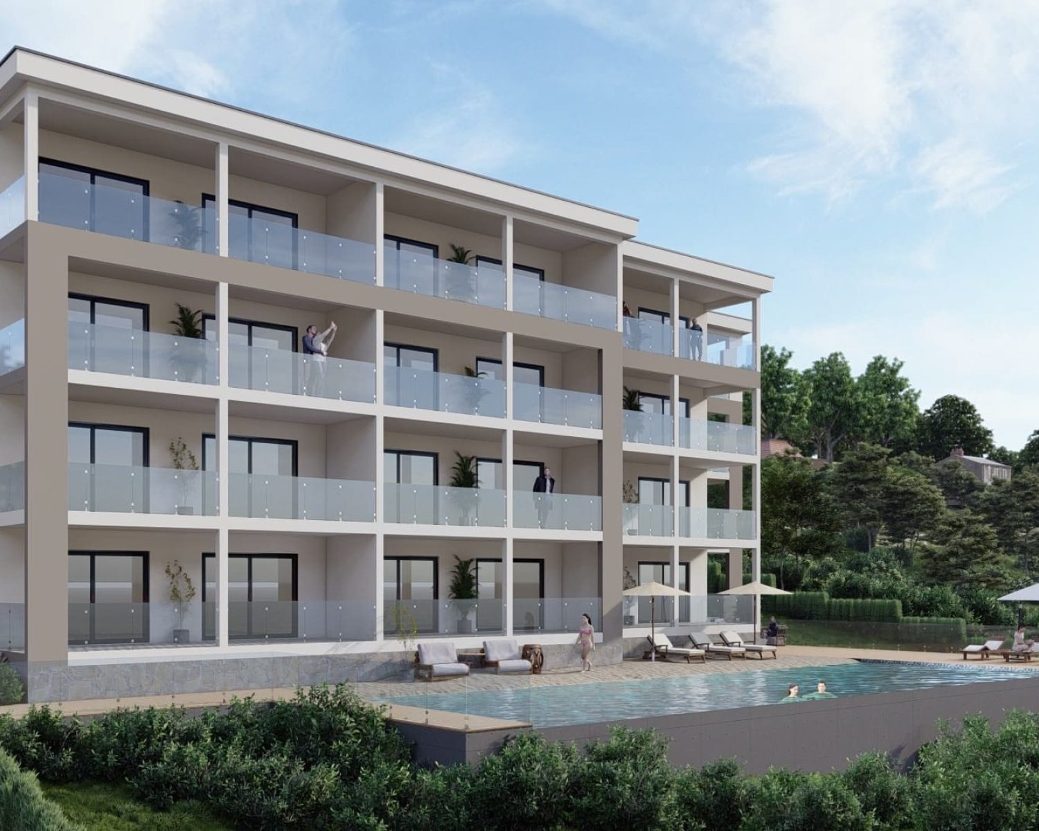 vivid residences point blanche sint maarten shared pool