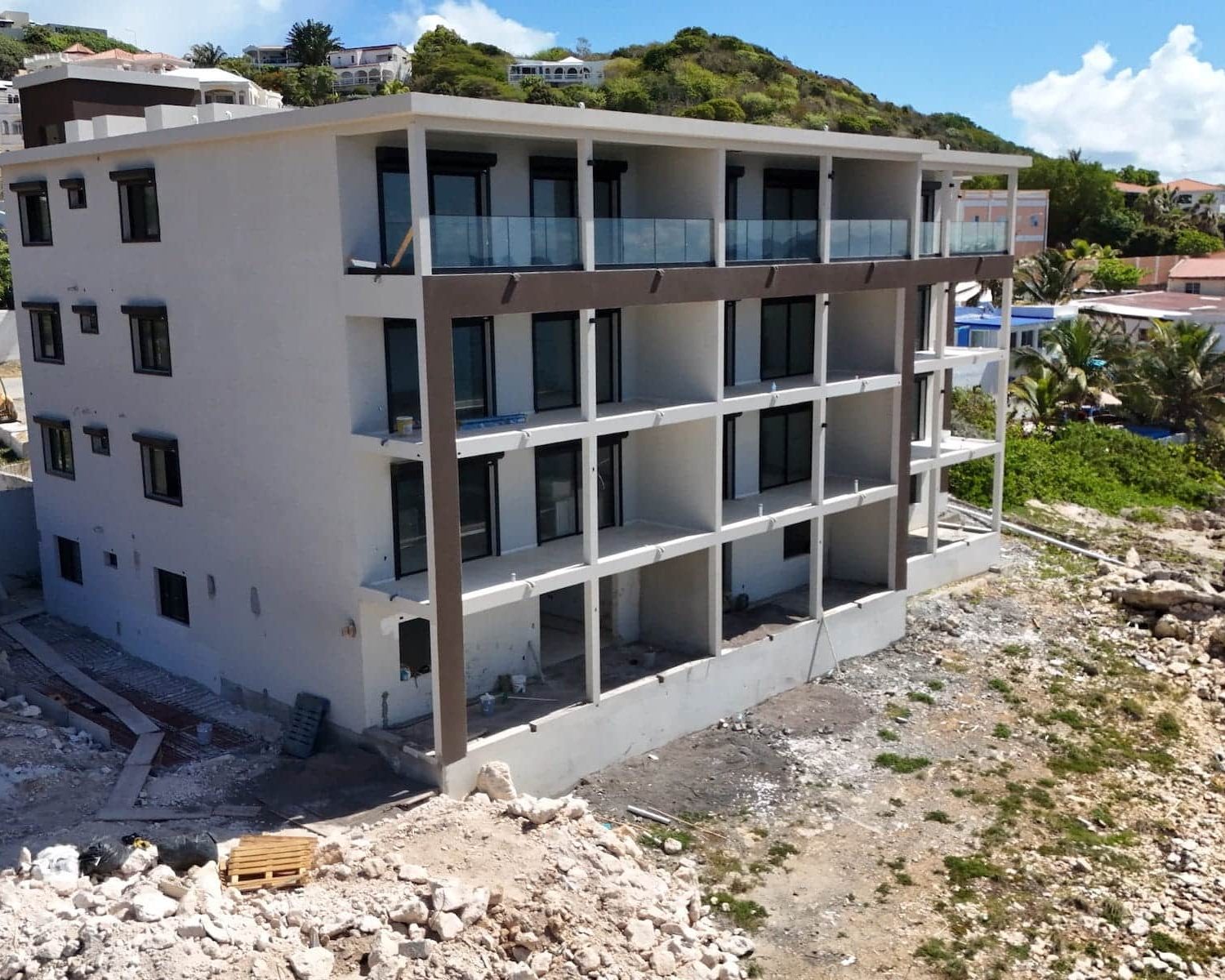 vivid residences point blanche sint maarten under construction